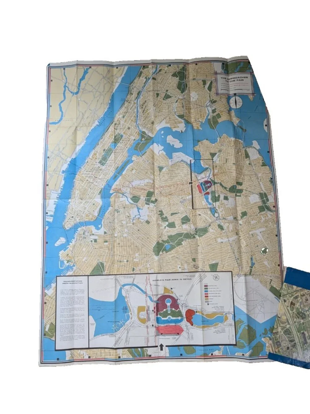 vintage Souvenir map New York world's fair 1964/65